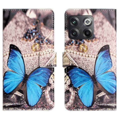 For OnePlus 10T 5G / Ace Pro 5G Pattern Printing Magnetic PU Leather Case Stand Wallet Function Anti-wear Shell