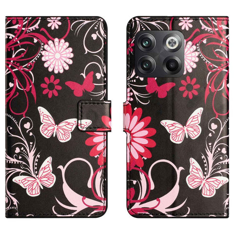 For OnePlus 10T 5G / Ace Pro 5G Pattern Printing Magnetic PU Leather Case Stand Wallet Function Anti-wear Shell
