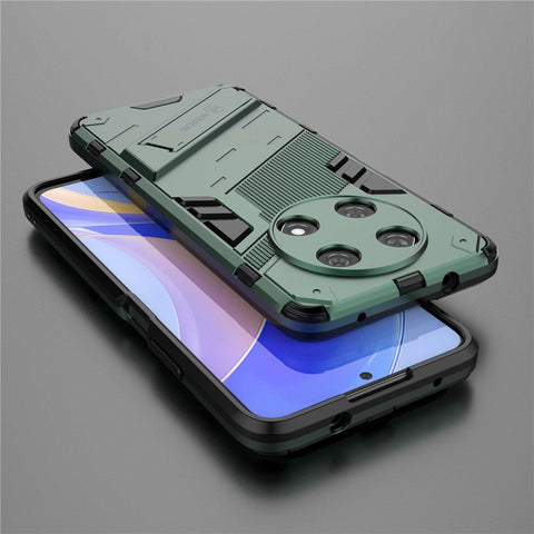 For Huawei Enjoy 50 Pro 4G / nova Y90 4G Shockproof Case with Kickstand PC+TPU Hybrid Phone Case Anti-Drop Cover