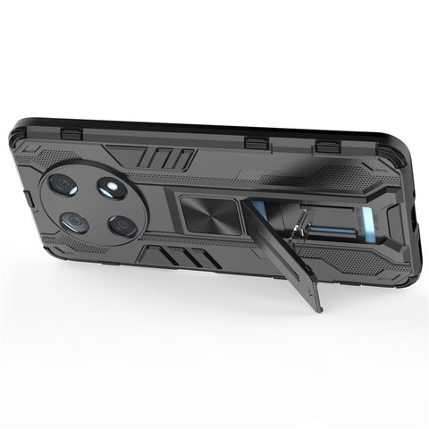 For Huawei Enjoy 50 Pro 4G / nova Y90 4G Wear-resistant Anti-fall Phone Case Kickstand Hybrid Hard PC Soft TPU Back Cover