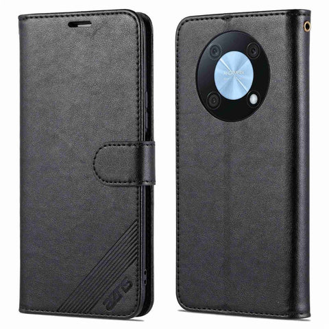 AZNS Phone Case for Huawei Enjoy 50 Pro 4G / nova Y90 4G, Full Body Protection PU Leather Phone Cover Shell with Foldable Stand