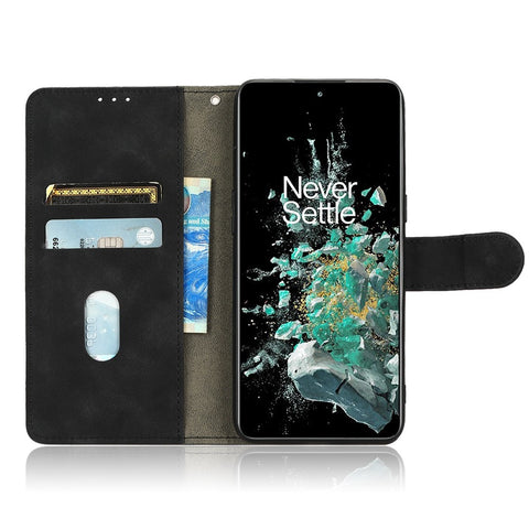 For OnePlus 10T 5G / Ace Pro 5G Wallet Stand Skin-Touch Feeling Phone Case PU Leather Magnetic Clasp Shockproof Cover