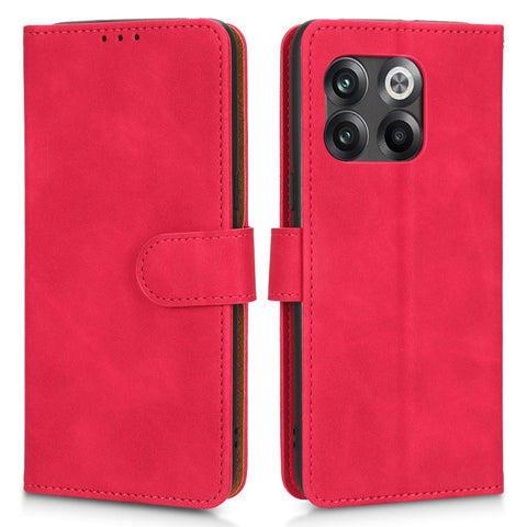 For OnePlus 10T 5G / Ace Pro 5G Wallet Stand Skin-Touch Feeling Phone Case PU Leather Magnetic Clasp Shockproof Cover