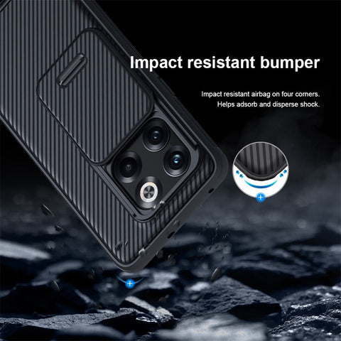 NILLKIN CamShield Pro Series for OnePlus Ace Pro 5G / 10T 5G TPU + PC Phone Case Slide Camera Lens Cover Phone Back Shell