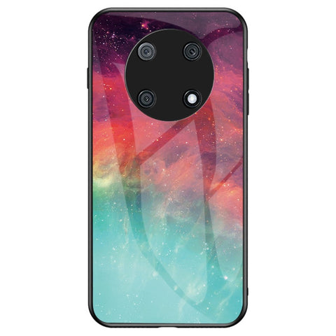 For Huawei Enjoy 50 Pro 4G / nova Y90 4G Painting Starry Sky Pattern Tempered Glass Case Soft TPU Hard PC Anti-Scratch Phone Cover