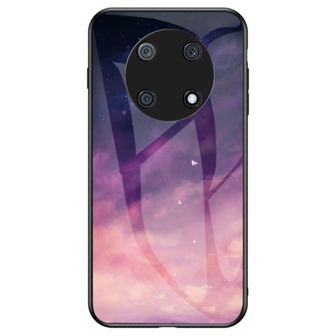 For Huawei Enjoy 50 Pro 4G / nova Y90 4G Painting Starry Sky Pattern Tempered Glass Case Soft TPU Hard PC Anti-Scratch Phone Cover