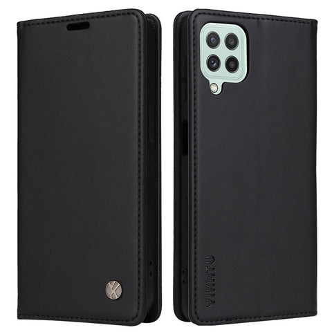 YIKATU YK- 001 Phone Case for Samsung Galaxy A22 4G (EU Version) / M22 4G / M32 (Global Version) 4G, Wallet Stand Magnetic Closure Flip Leather Cover