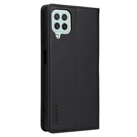 YIKATU YK- 001 Phone Case for Samsung Galaxy A22 4G (EU Version) / M22 4G / M32 (Global Version) 4G, Wallet Stand Magnetic Closure Flip Leather Cover