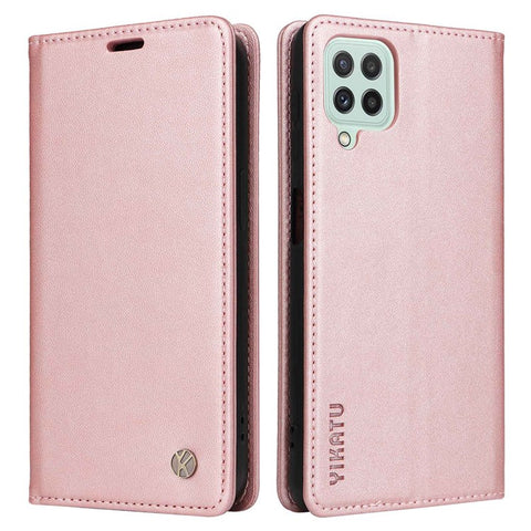 YIKATU YK- 001 Phone Case for Samsung Galaxy A22 4G (EU Version) / M22 4G / M32 (Global Version) 4G, Wallet Stand Magnetic Closure Flip Leather Cover
