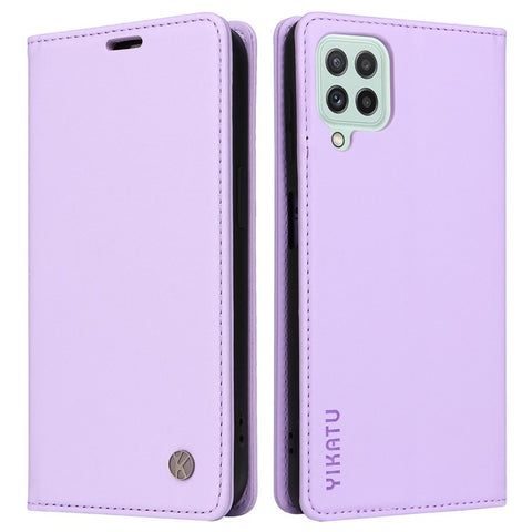 YIKATU YK- 001 Phone Case for Samsung Galaxy A22 4G (EU Version) / M22 4G / M32 (Global Version) 4G, Wallet Stand Magnetic Closure Flip Leather Cover