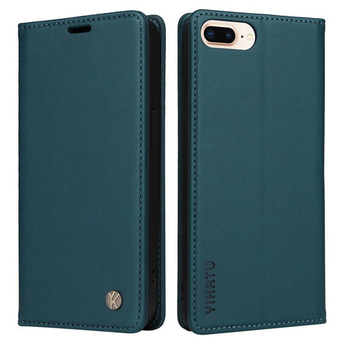 YIKATU YK- 001 Phone Wallet Case for iPhone 6 Plus / 7 Plus / 8 Plus 5.5 inch, Anti-fall Phone Shell Magnetic Closure Flip Leather Cover Stand