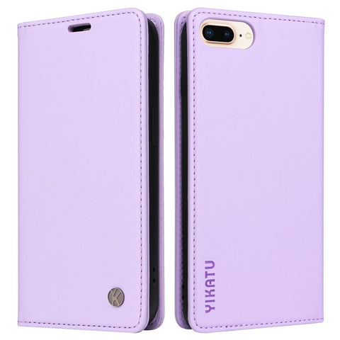 YIKATU YK- 001 Phone Wallet Case for iPhone 6 Plus / 7 Plus / 8 Plus 5.5 inch, Anti-fall Phone Shell Magnetic Closure Flip Leather Cover Stand