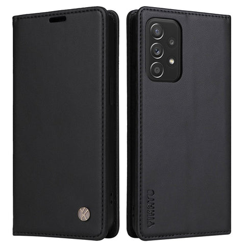YIKATU Phone Case for Samsung Galaxy A23 5G (Global Version) / 4G / F23 5G / M23 5G / M13 4G, YK- 001 Magnetic Closure Stand Phone Flip Leather Wallet Cover