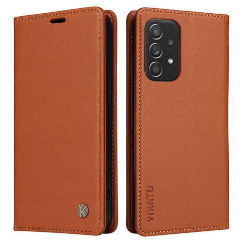 YIKATU Phone Case for Samsung Galaxy A23 5G (Global Version) / 4G / F23 5G / M23 5G / M13 4G, YK- 001 Magnetic Closure Stand Phone Flip Leather Wallet Cover