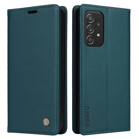 YIKATU Phone Case for Samsung Galaxy A23 5G (Global Version) / 4G / F23 5G / M23 5G / M13 4G, YK- 001 Magnetic Closure Stand Phone Flip Leather Wallet Cover
