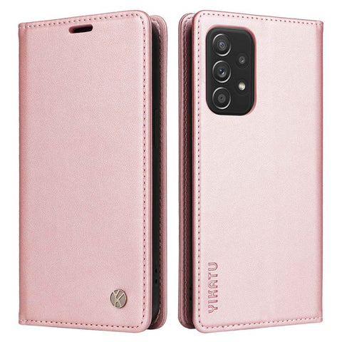 YIKATU Phone Case for Samsung Galaxy A23 5G (Global Version) / 4G / F23 5G / M23 5G / M13 4G, YK- 001 Magnetic Closure Stand Phone Flip Leather Wallet Cover