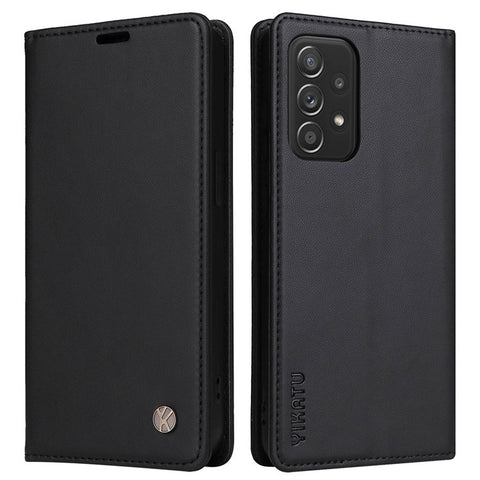 YIKATU YK- 001 for Samsung Galaxy A33 5G, Drop-proof Phone Flip Leather Case Magnetic Closure Phone Cover Wallet Stand