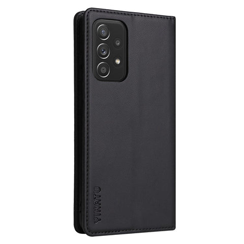 YIKATU YK- 001 for Samsung Galaxy A33 5G, Drop-proof Phone Flip Leather Case Magnetic Closure Phone Cover Wallet Stand