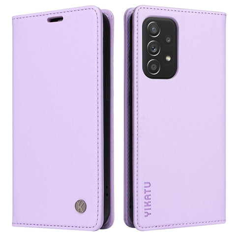 YIKATU YK- 001 for Samsung Galaxy A33 5G, Drop-proof Phone Flip Leather Case Magnetic Closure Phone Cover Wallet Stand