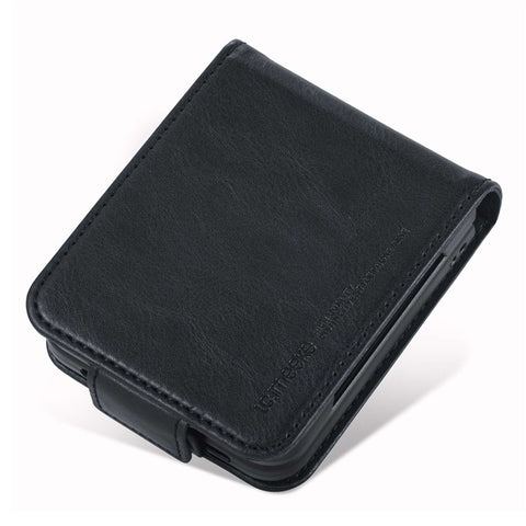 LC.IMEEKE for Samsung Galaxy Z Flip3 5G PU Leather + PC Phone Case RFID Blocking Protective Cellphone Cover Card Holder