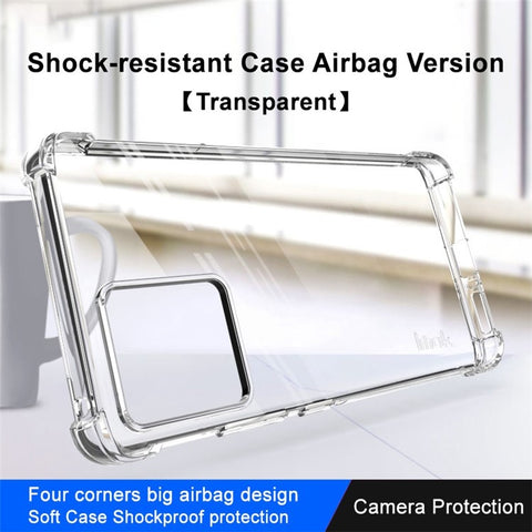 IMAK For Motorola Moto S30 Pro 5G / Edge 30 Fusion 5G Drop-proof Airbag Phone Case Transparent Soft TPU Back Cover