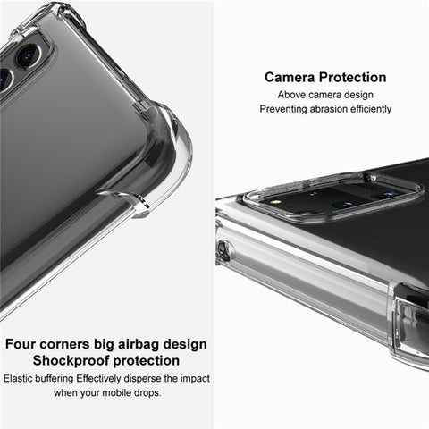 IMAK For Motorola Moto S30 Pro 5G / Edge 30 Fusion 5G Drop-proof Airbag Phone Case Transparent Soft TPU Back Cover
