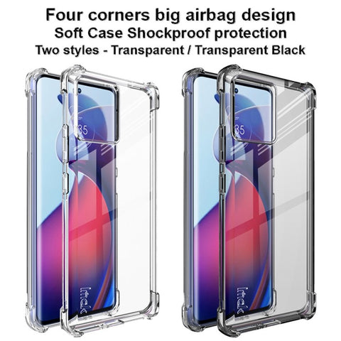 IMAK For Motorola Moto S30 Pro 5G / Edge 30 Fusion 5G Drop-proof Airbag Phone Case Transparent Soft TPU Back Cover
