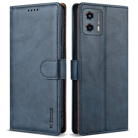N.BEKUS CSJ-001 For Motorola Moto G Stylus 5G (2024) Case Wallet Card Holder PU Leather Phone Cover