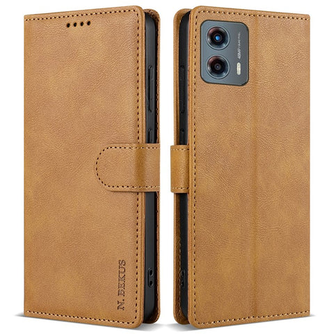 N.BEKUS CSJ-001 For Motorola Moto G Stylus 5G (2024) Case Wallet Card Holder PU Leather Phone Cover