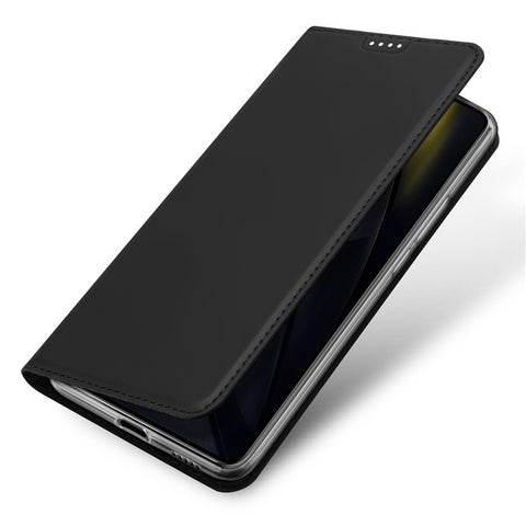 DUX DUCIS Skin Pro Series For Xiaomi Redmi Turbo 3 5G / Poco F6 5G Case PU Leather Flip Phone Cover