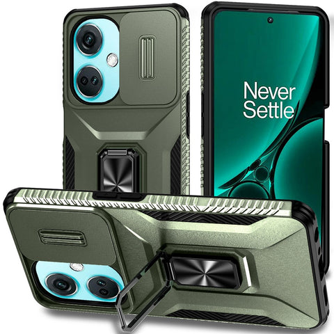 For OnePlus Nord N30 5G / CE 3 Lite 5G / OPPO A9 (2020) Case TPU+PC Phone Cover with Kickstand  /  Lens Guard