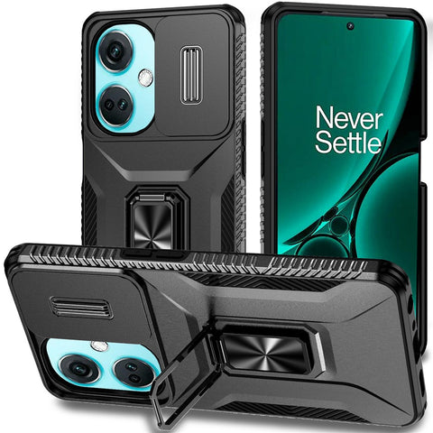 For OnePlus Nord N30 5G / CE 3 Lite 5G / OPPO A9 (2020) Case TPU+PC Phone Cover with Kickstand  /  Lens Guard