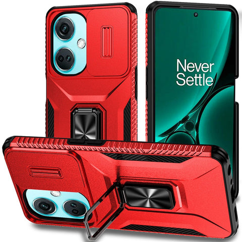 For OnePlus Nord N30 5G / CE 3 Lite 5G / OPPO A9 (2020) Case TPU+PC Phone Cover with Kickstand  /  Lens Guard