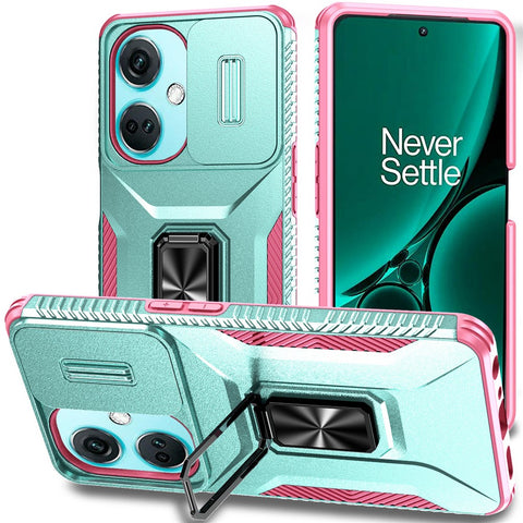 For OnePlus Nord N30 5G / CE 3 Lite 5G / OPPO A9 (2020) Case TPU+PC Phone Cover with Kickstand  /  Lens Guard