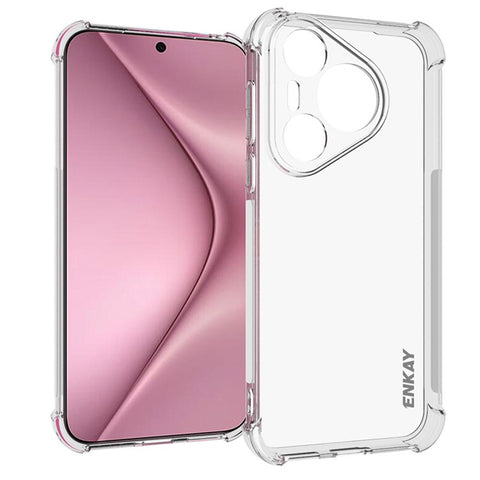 ENKAY HAT PRINCE For Huawei Pura 70 Clear Case Anti-Drop Corners Protection TPU Phone Cover