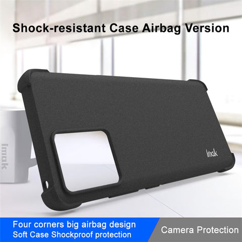 IMAK For Motorola Moto S30 Pro 5G / Edge 30 Fusion 5G Matte Surface Flexible TPU Cover Four Corner Airbag Shockproof Phone Case