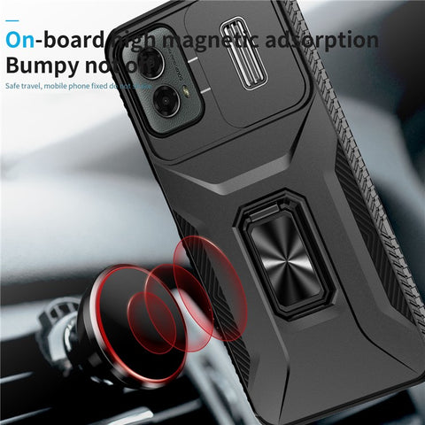 For Motorola Moto G Play 5G (2024) / G 5G (2024) Case Kickstand PC+TPU Phone Cover Military Grade Lens Protection
