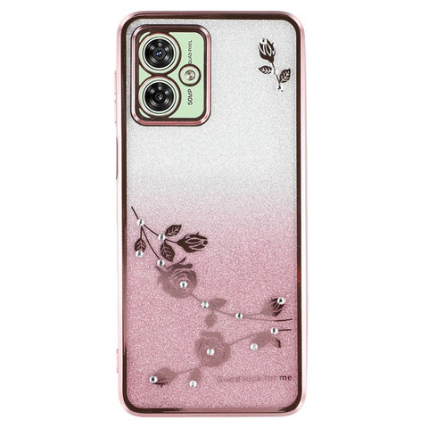 KADEM For Motorola Moto G54 5G / G64 5G Case Glitter Rhinestone TPU Phone Cover
