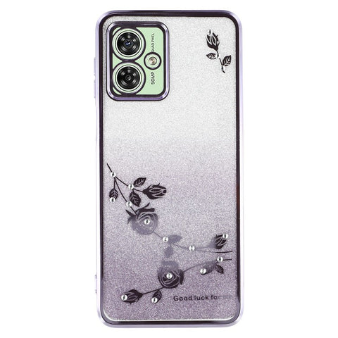 KADEM For Motorola Moto G54 5G / G64 5G Case Glitter Rhinestone TPU Phone Cover