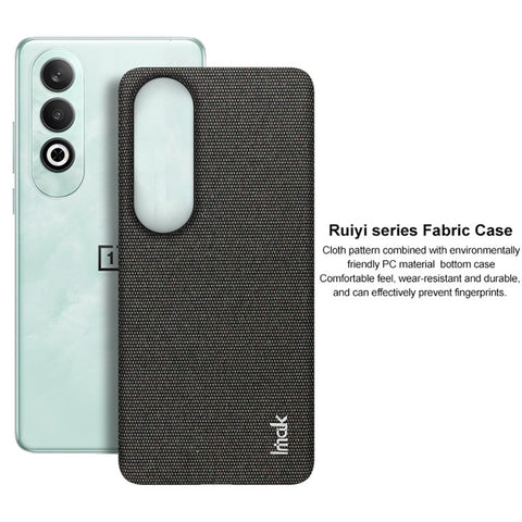 IMAK Ruiyi Series for OnePlus Nord CE4 5G / Oppo K12 Case Fabric Texture Leather+PC Phone Back Cover