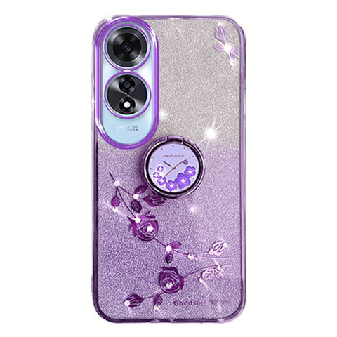 KADEM For Oppo A60 4G Case Kickstand Grip TPU Shiny Phone Cover Glitter Sparkly
