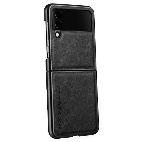 X-LEVEL Bojue-3 Series For Samsung Galaxy Z Flip3 5G Case PU Leather+TPU+PC Anti-drop Phone Cover