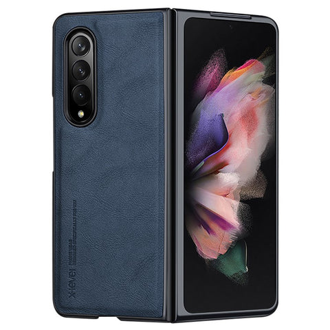 X-LEVEL Bojue-3 Series For Samsung Galaxy Z Fold3 5G Case Anti-scratch Leather+TPU+PC Phone Cover