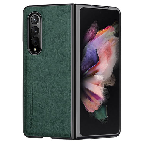 X-LEVEL Bojue-3 Series For Samsung Galaxy Z Fold3 5G Case Anti-scratch Leather+TPU+PC Phone Cover