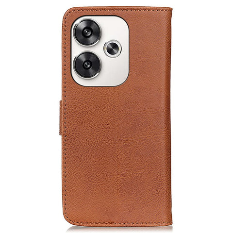 KHAZNEH For Xiaomi Poco F6 5G / Redmi Turbo 3 5G Case Wallet Cowhide Texture Leather Phone Cover