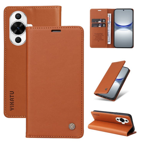 YIKATU YK-001 For Huawei nova 12s 4G / nova 12 Lite 4G / nova 11 Case Strong Magnetic Leather Phone Cover