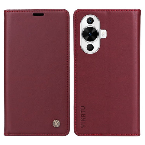 YIKATU YK-001 For Huawei nova 12s 4G / nova 12 Lite 4G / nova 11 Case Strong Magnetic Leather Phone Cover