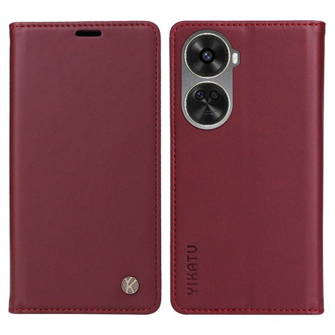 YIKATU YK-001 For Huawei nova 12 SE 4G / nova 11 SE Case Wallet Leather Phone Cover Strong Magnetic Closure