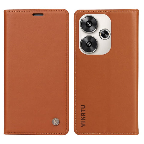 YIKATU YK-001 For Xiaomi Redmi Turbo 3 5G / Poco F6 5G Case PU Leather Wallet Folio Phone Cover