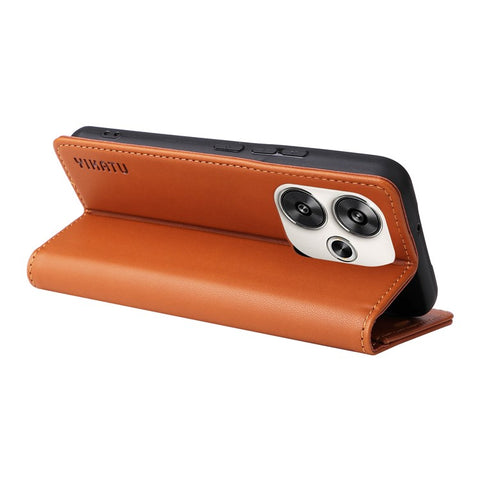YIKATU YK-001 For Xiaomi Redmi Turbo 3 5G / Poco F6 5G Case PU Leather Wallet Folio Phone Cover
